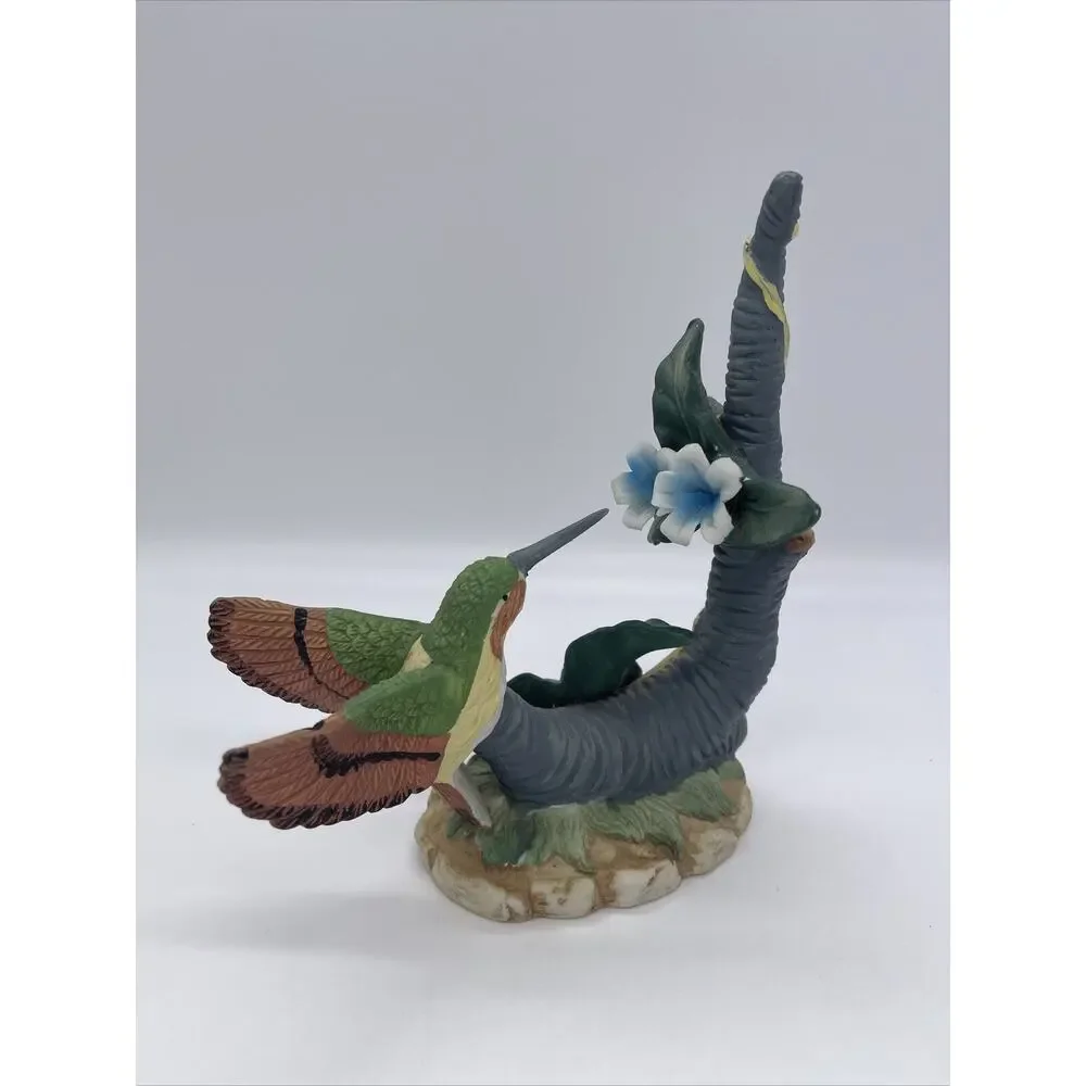 Hummingbird Nectar Ceramic Figurine 7.75